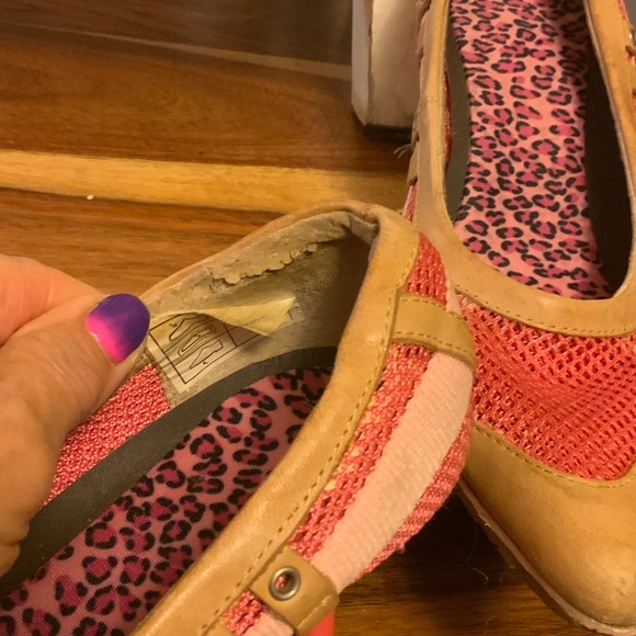 Diesel Pink & Tan Piretta Heels - Picture 6 of 6